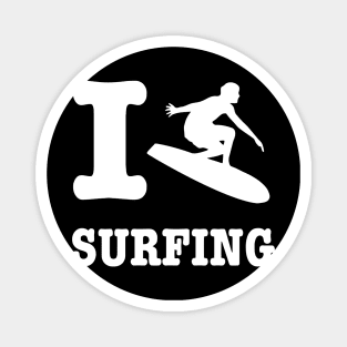 I Love Surfing Magnet